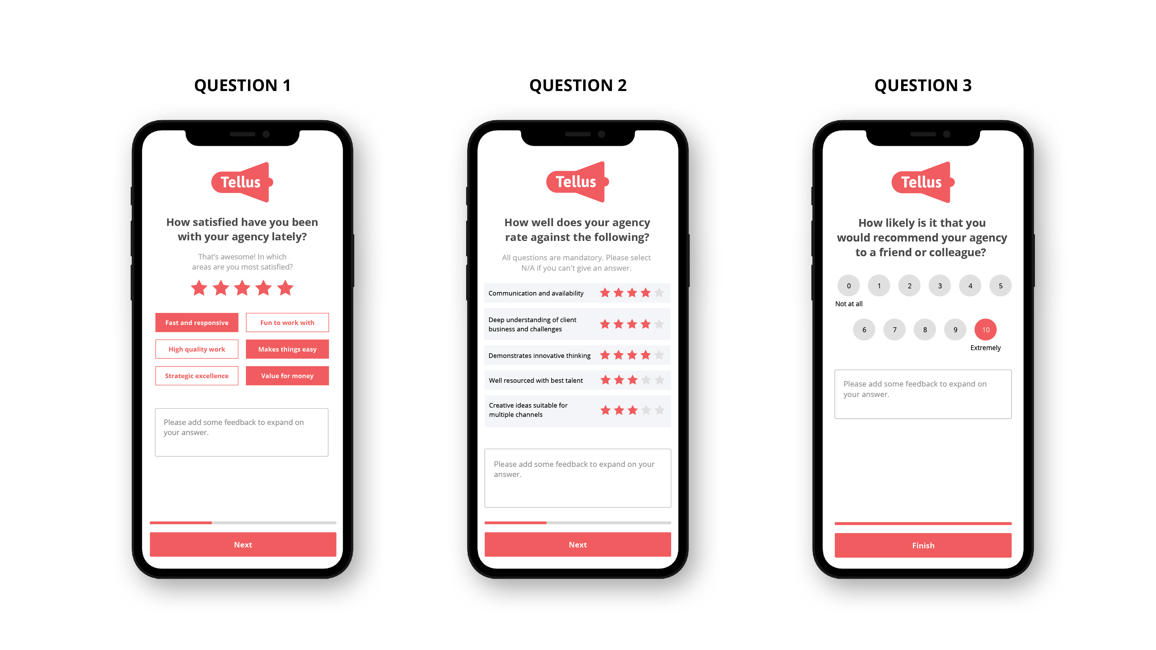 Tellus Survey Mockup